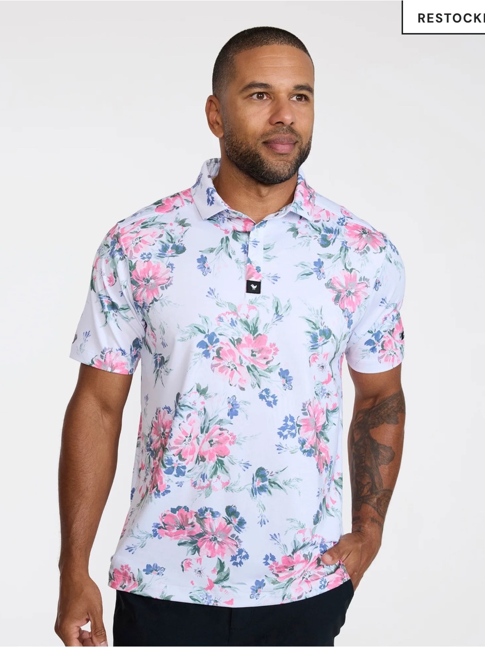 Men's Bad Birdie SPRING SHOWERS
CORE PERFORMANCE POLO Size Small